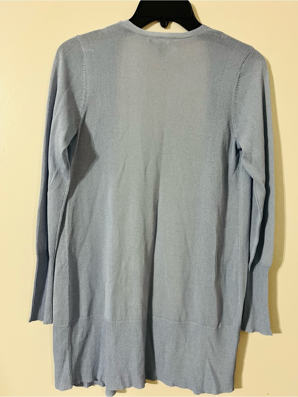 Eileen Fisher Blue Open Front Cardigan Lightweight Sheer Sz PP - Picture 2 of 4